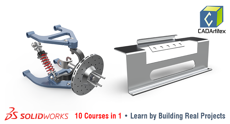 SOLIDWORKS Mastery Pack All-in-One Bundle – From Basics to Real Projects